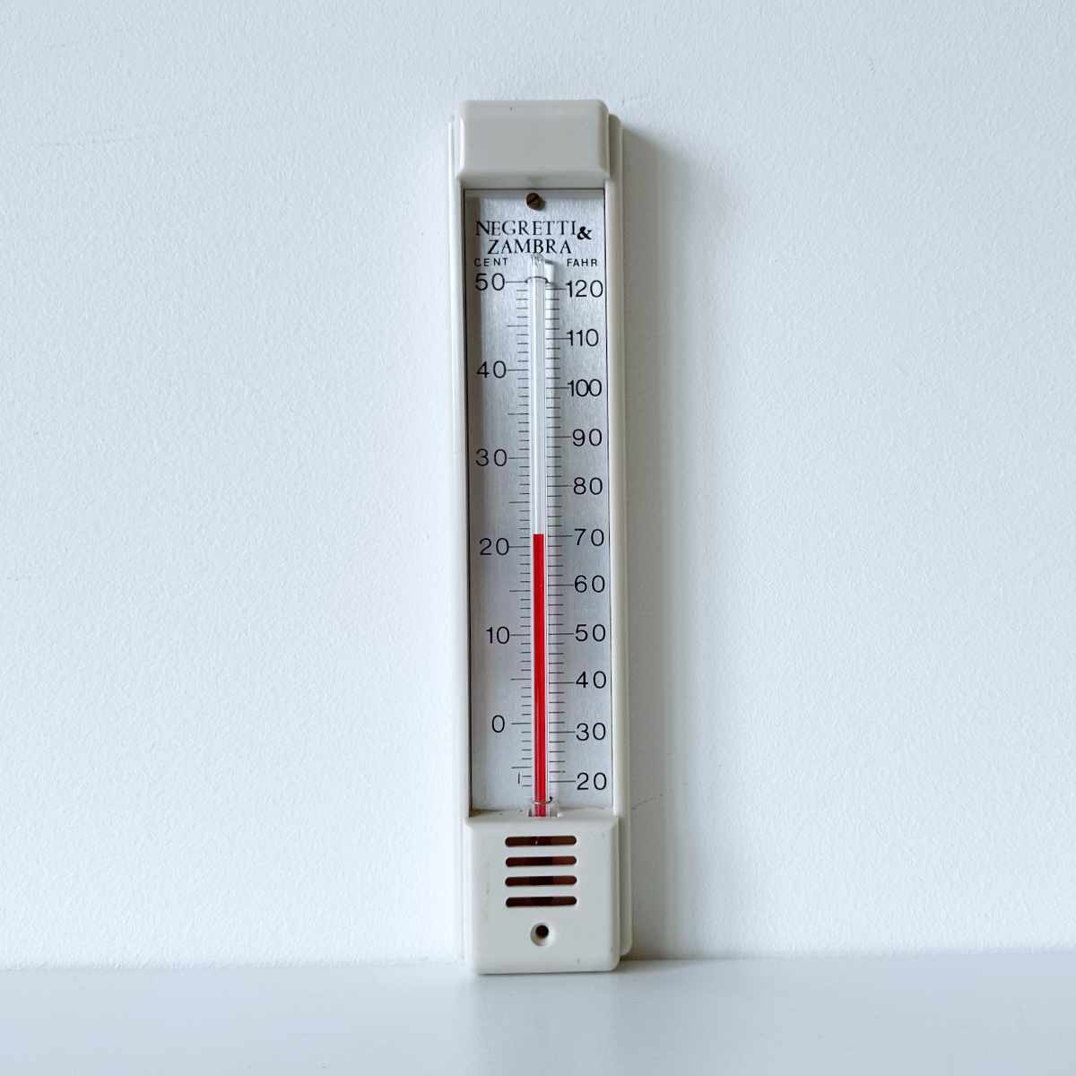 Art Deco Style Bakelite Wall Thermometer by Negretti & Zambra