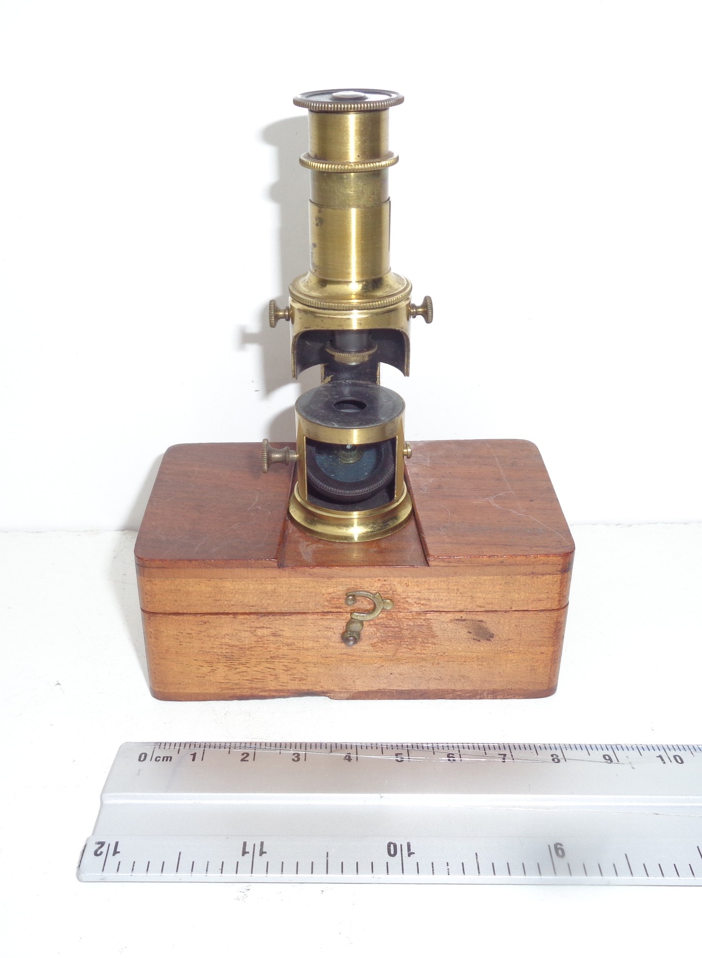 Beautiful 19 century miniature microscope