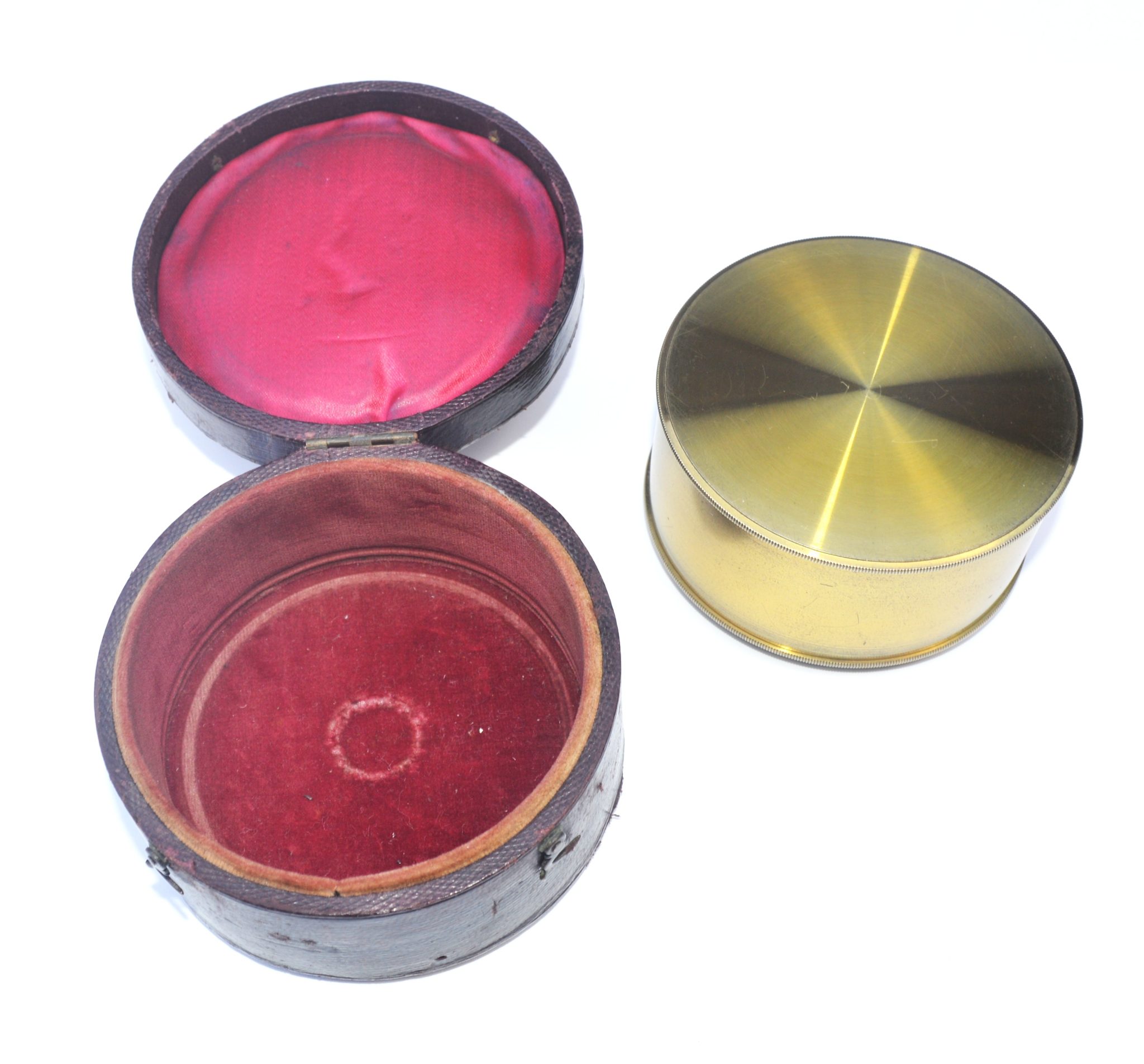 Brass pocket / drum sextant and case – William Rothwell.