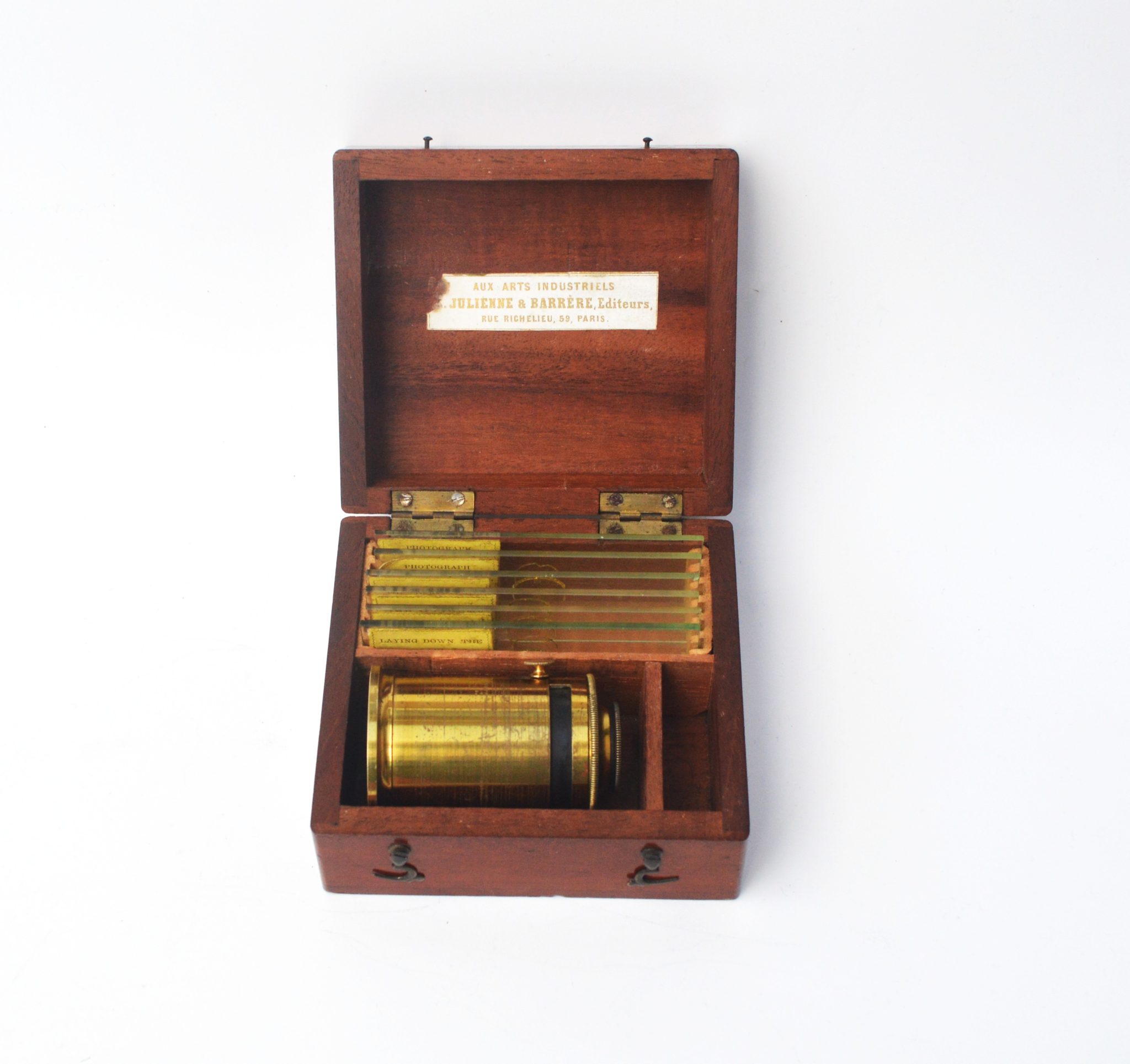 Pocket microscope viewer and Slides – J.B. Dancer.