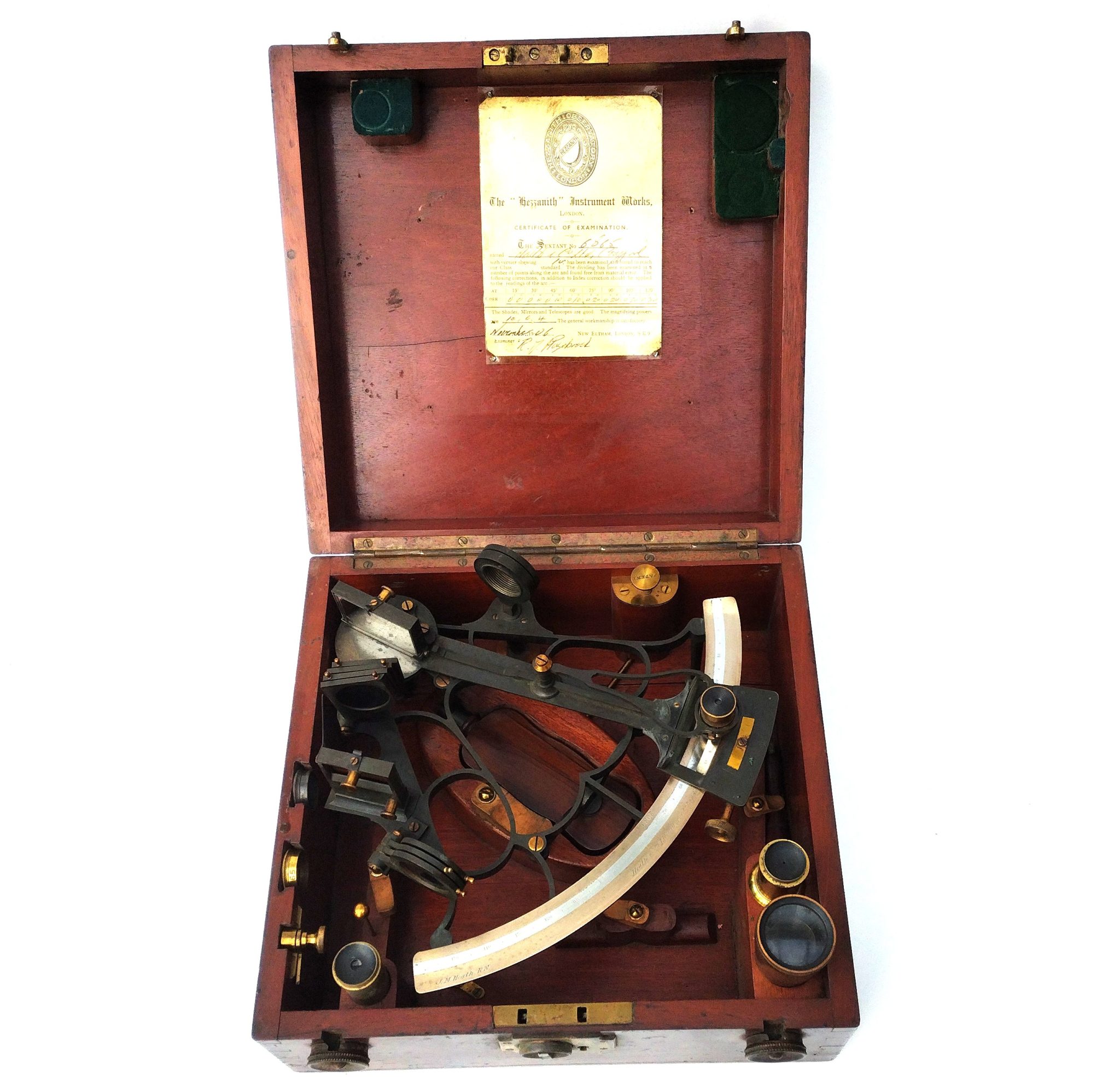 ‘Bell’ pattern frame sextant by Heath & Co Ltd, (No 1).