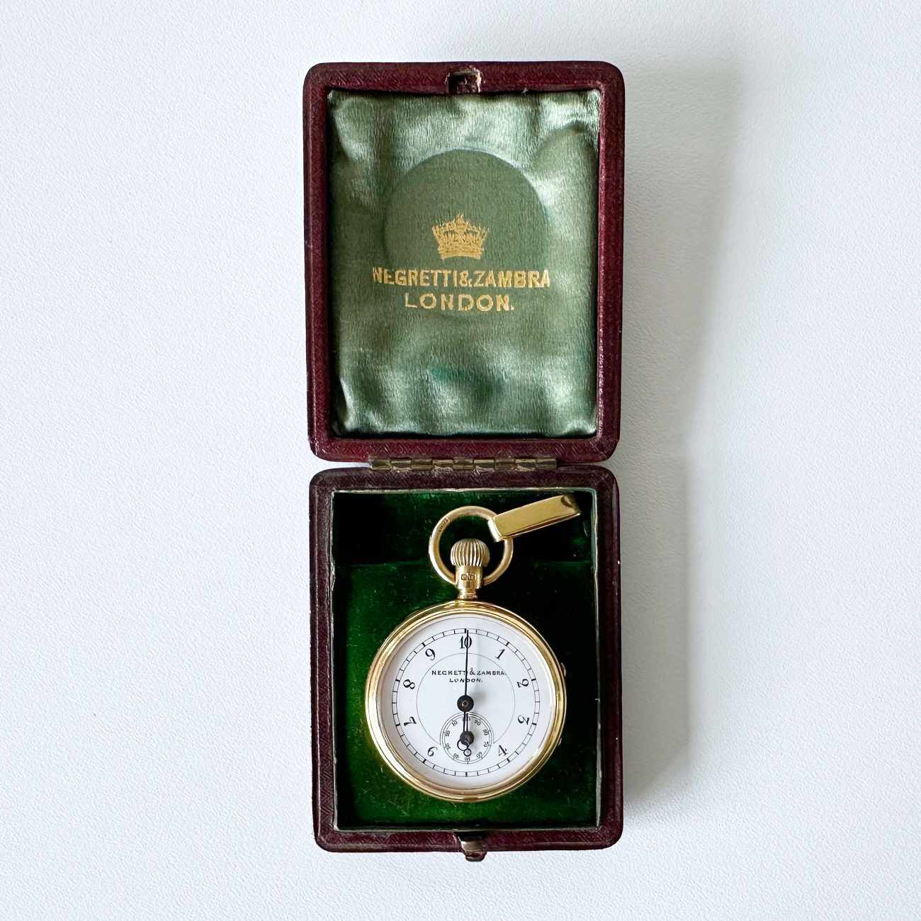 Late Victorian Eighteen Carat Gold Pedometer by Negretti & Zambra