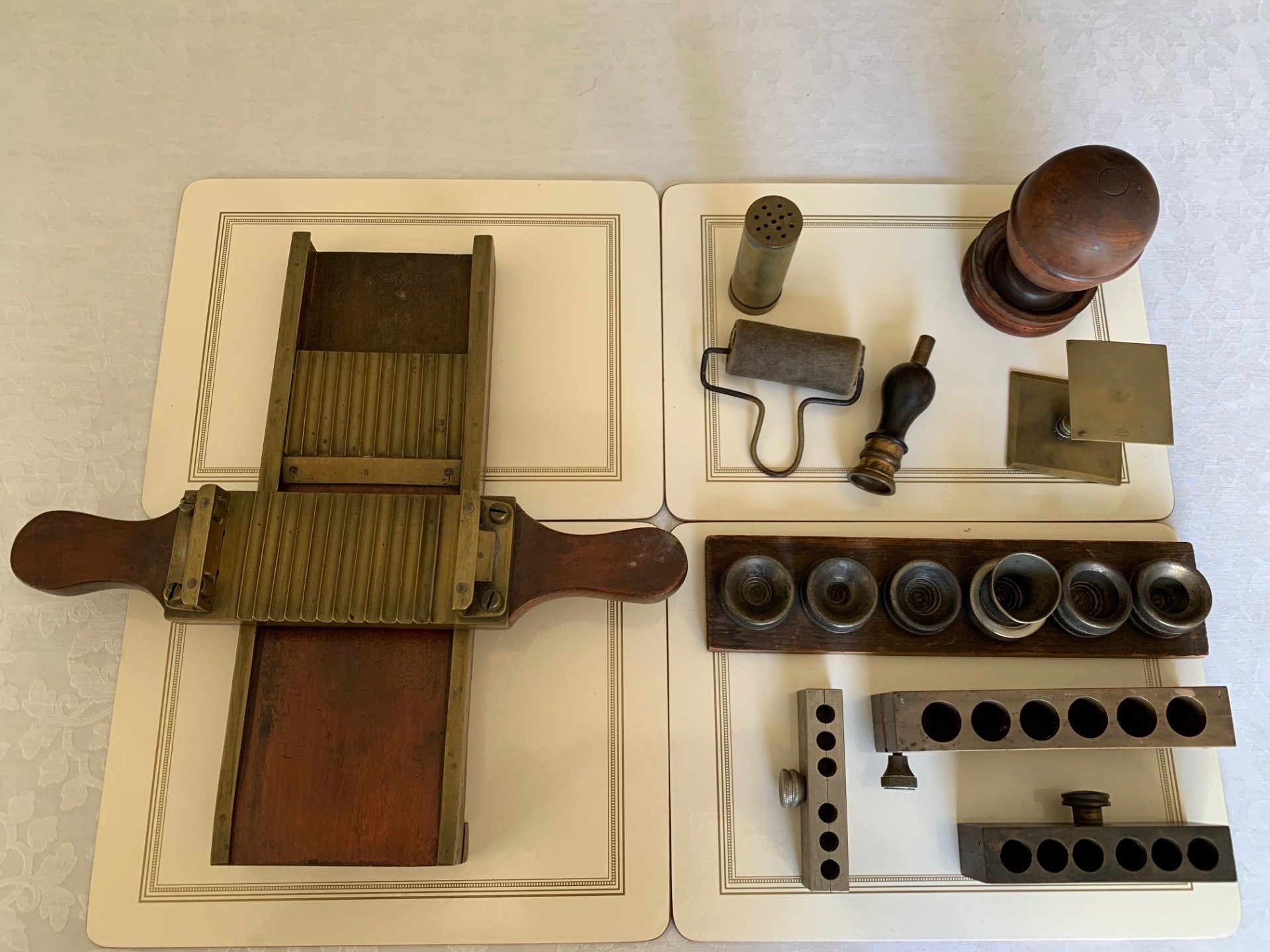 Antique Set of Various Apothecary’s Pill & Suppository-making Tools & Equipment – circa 1900