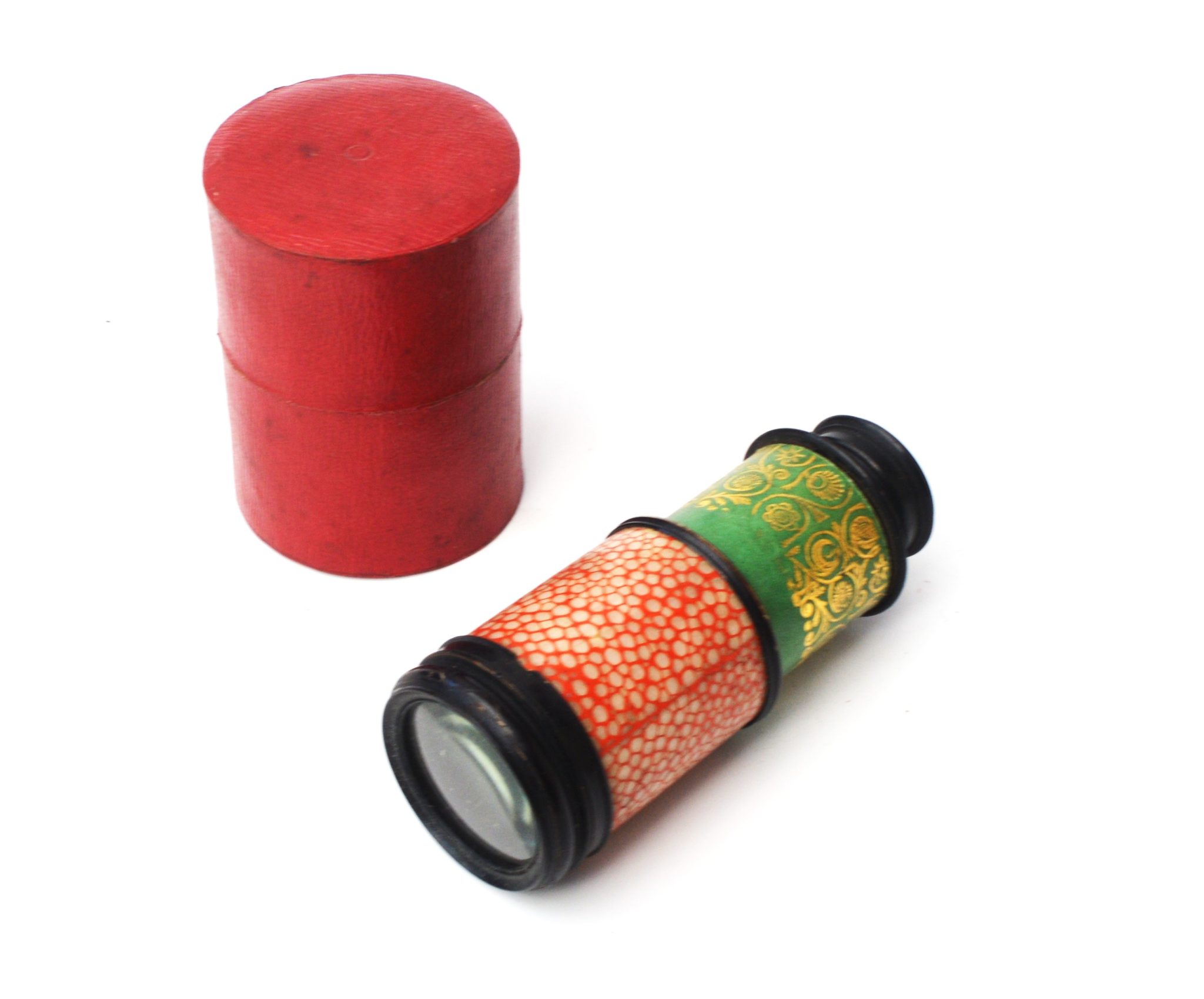 Early 19th c. monocular & case.