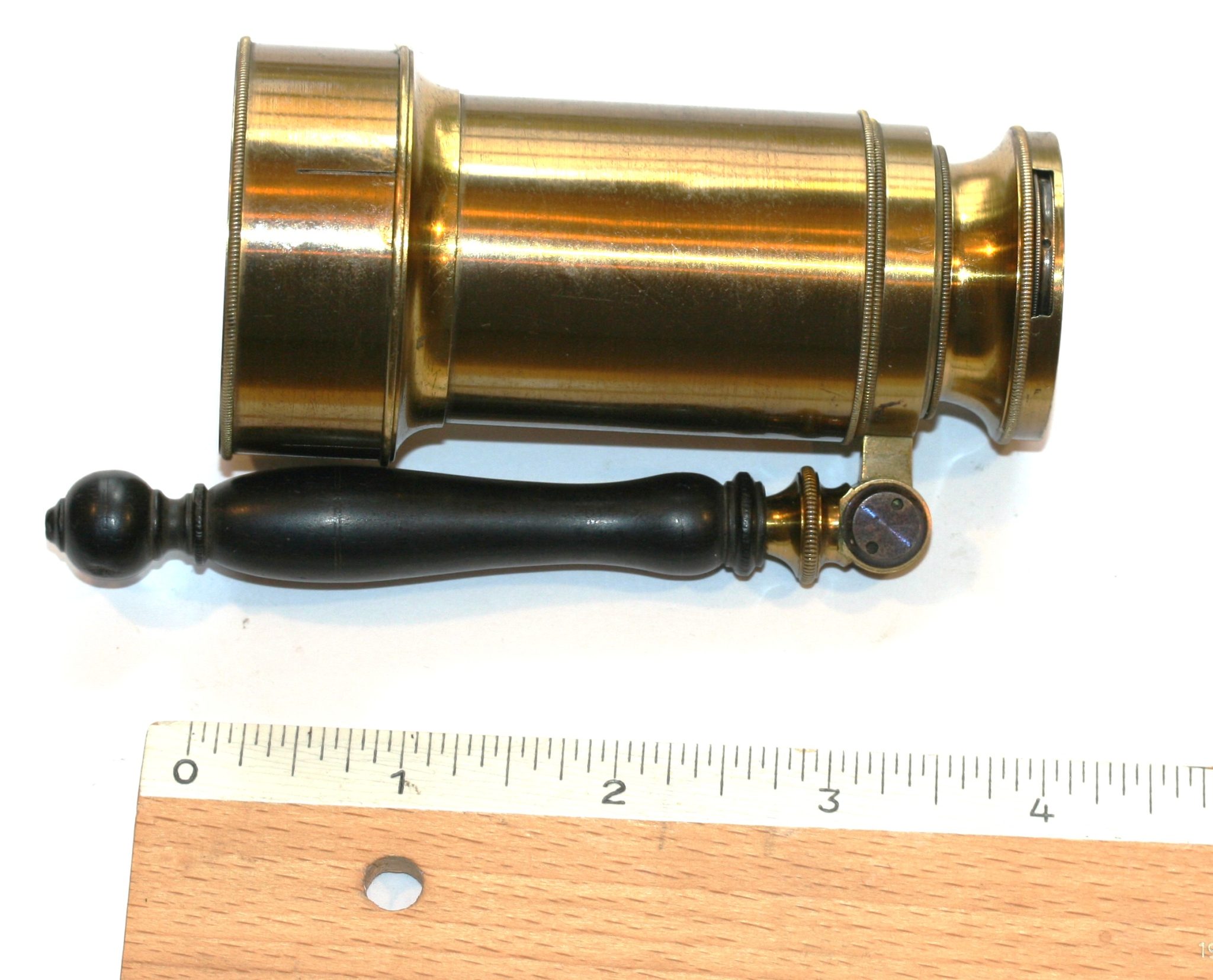 PLOSSL WIEN  POCKET TELESCOPE C1840 EBONY HANDLE, GOOD COND. 3 DRAW