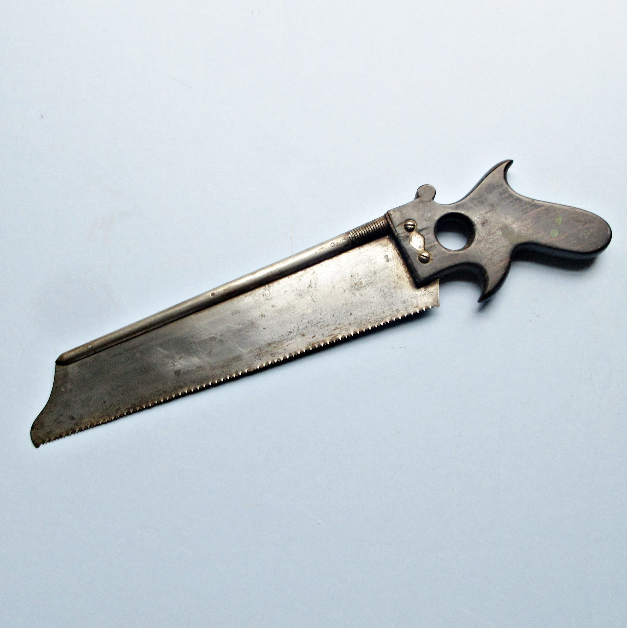 A c1825 Amputation Saw with Ebony Handle