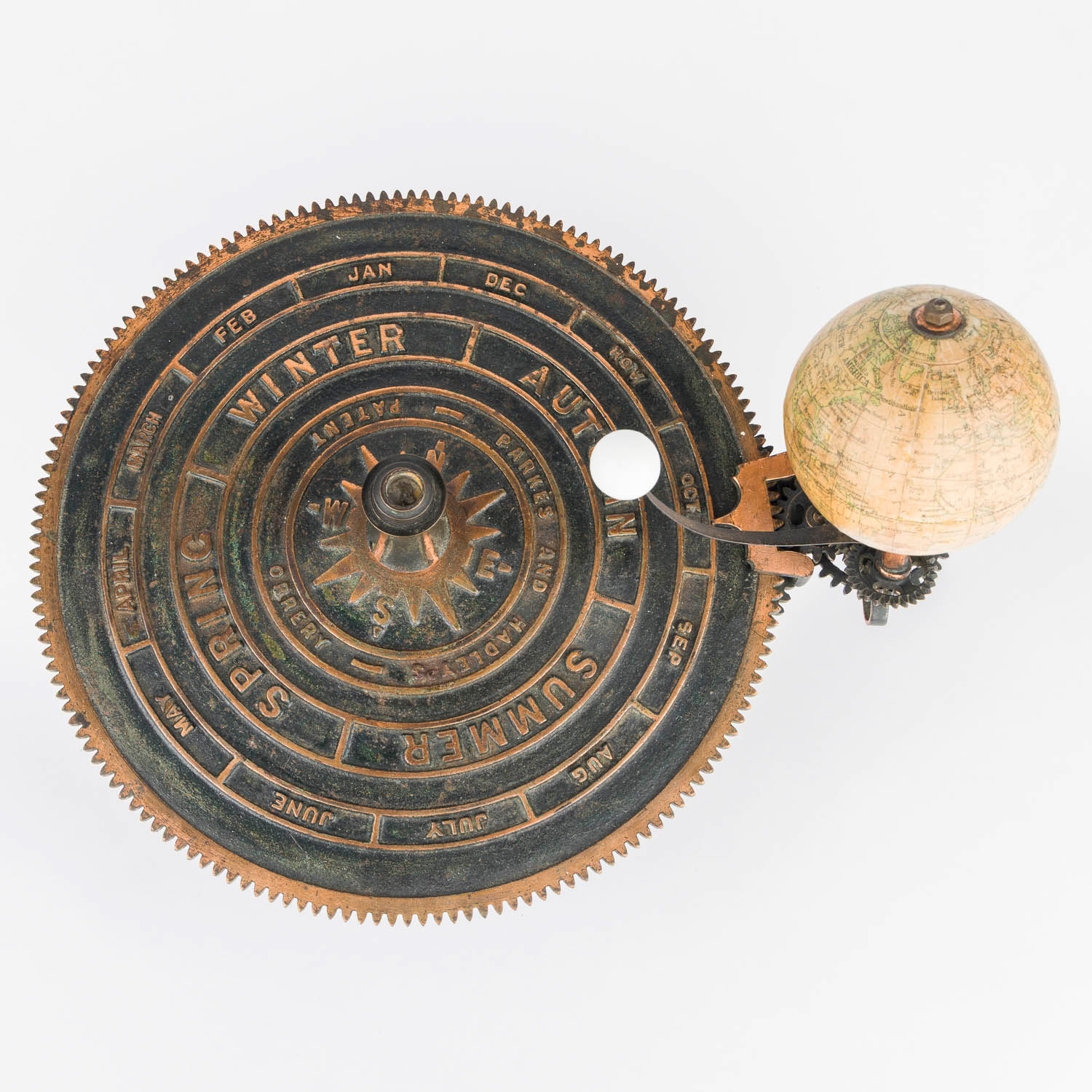 Parkes & Hadley patent orrery, London, circa 1890.
