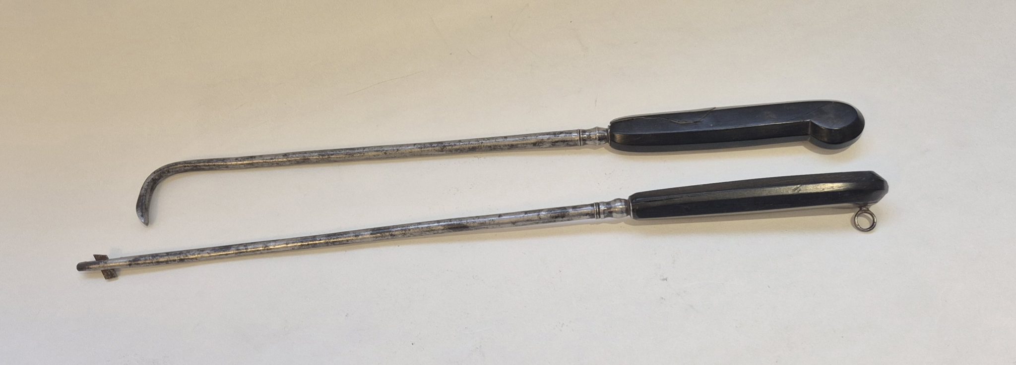 Two 18th century gynecological instrument