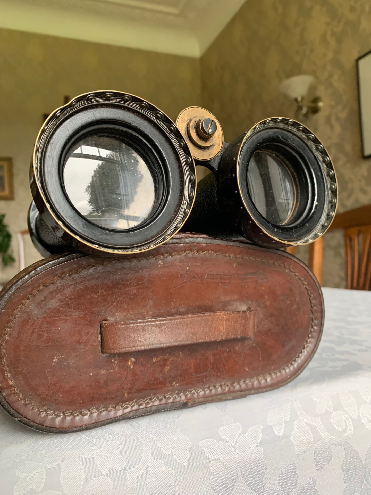 Barr & Stroud CF41 7×50 Admiralty Pattern WWII Binoculars with Sun/Spray Shields
