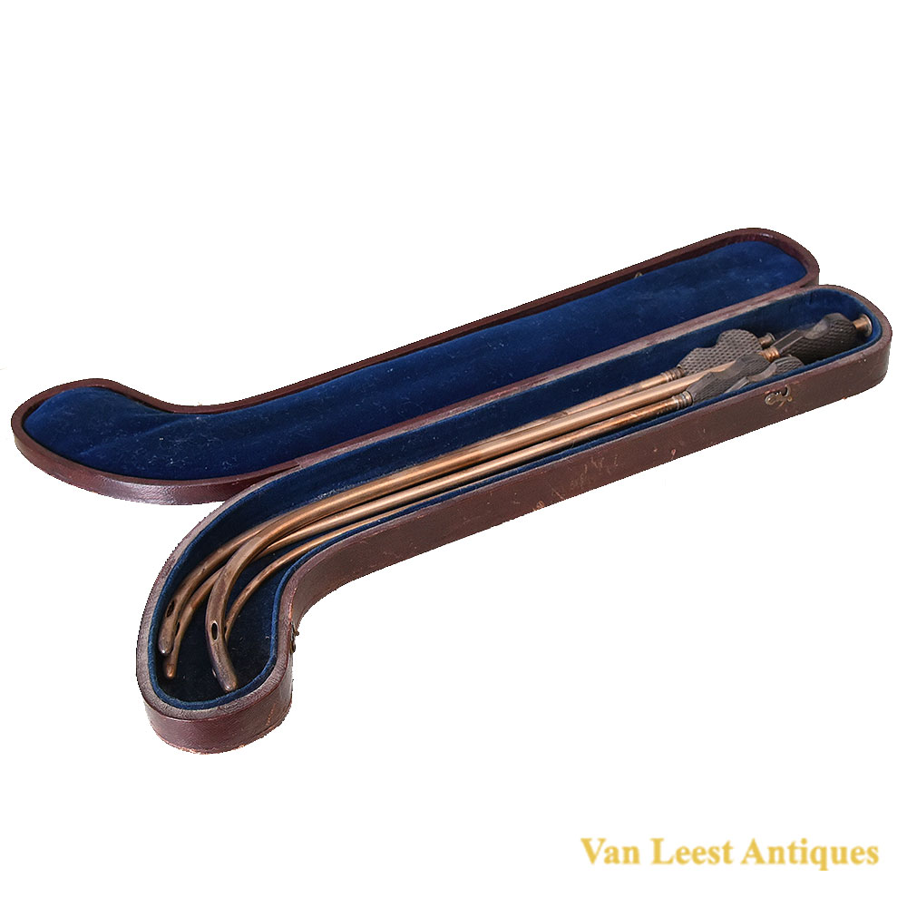 Weiss silver-plated catheters set, c. 1820 450228j Weiss silver-plated catheters set, c. 1820 – Van Leest Antiques (1) Weiss silver-plated catheters set, c. 1820