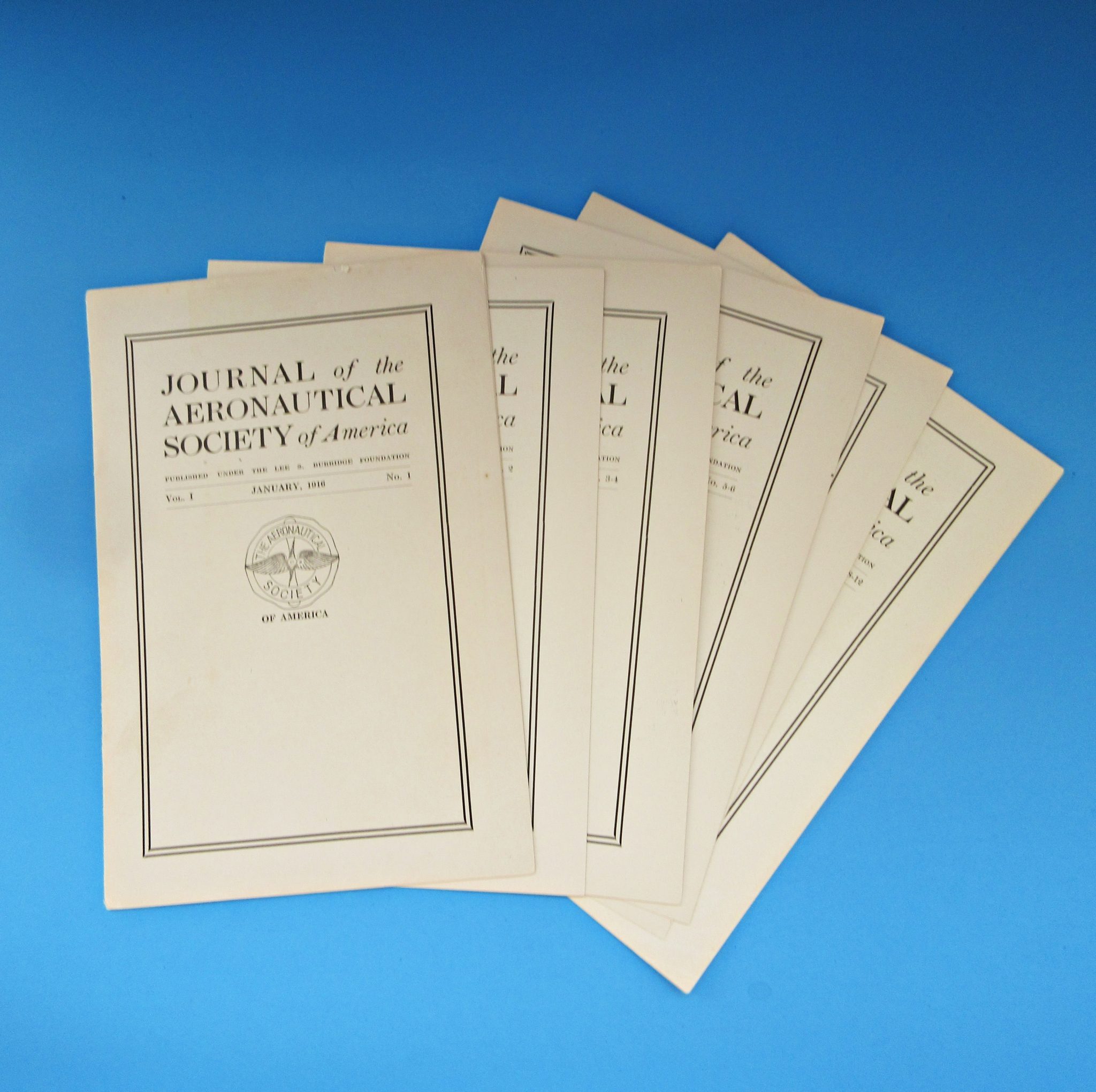 Journal of the Aeronautical Society of America, 1916: complete run
