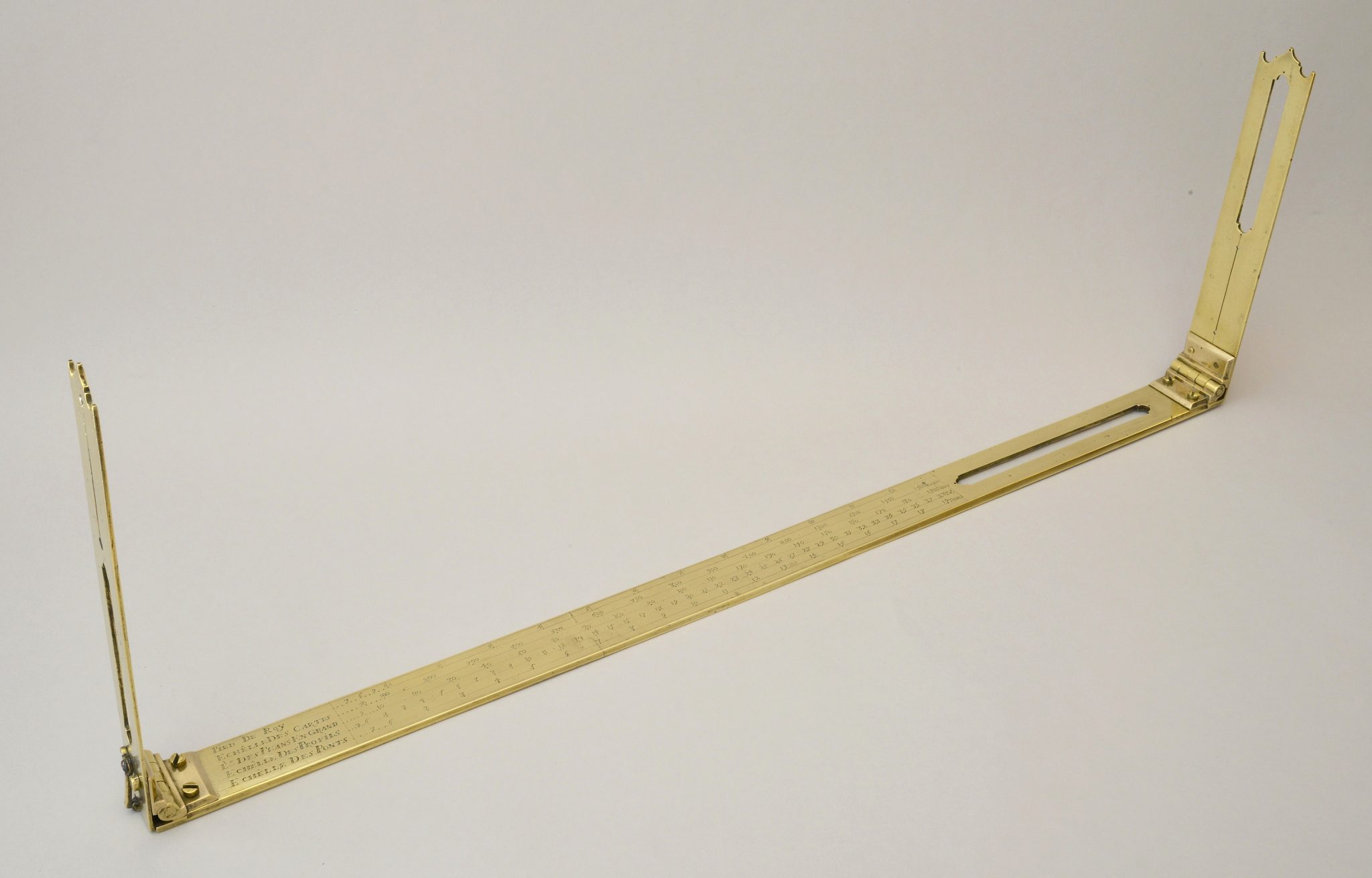 Large alidade with two brass sights made in France circa 1660