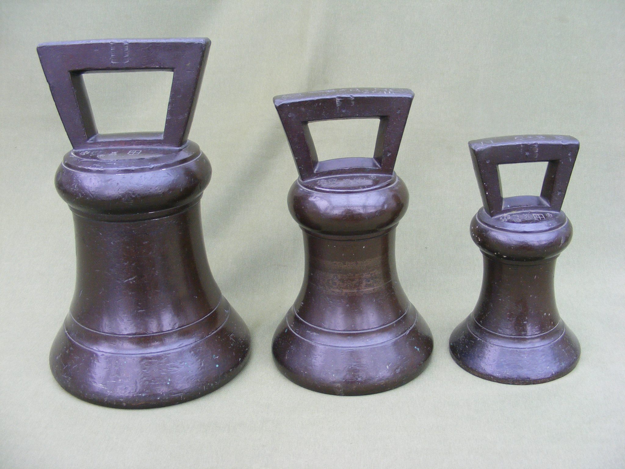 FINE BRONZE BELL WEIGHTS
