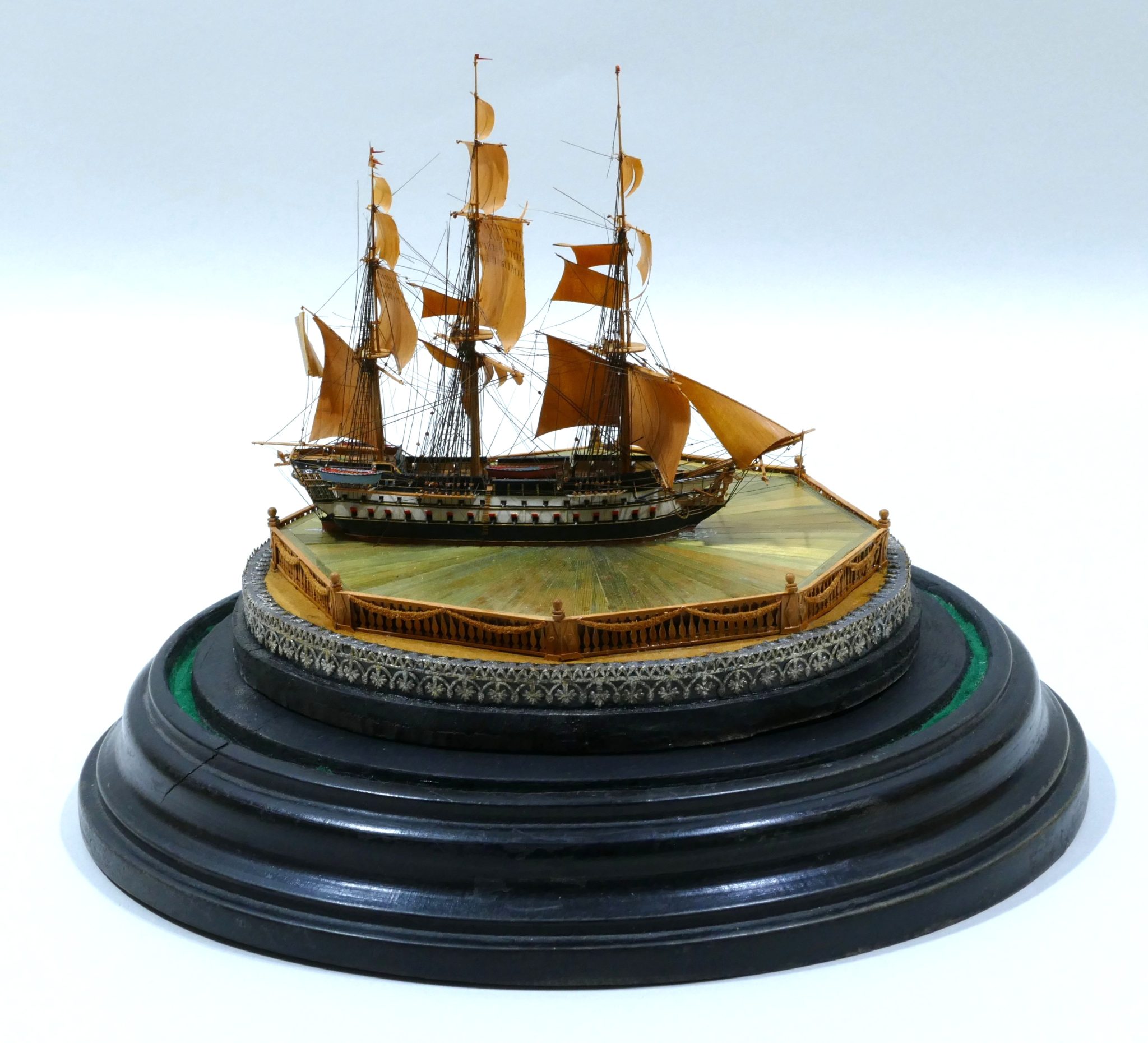 POW ship model made in France early 19th century
