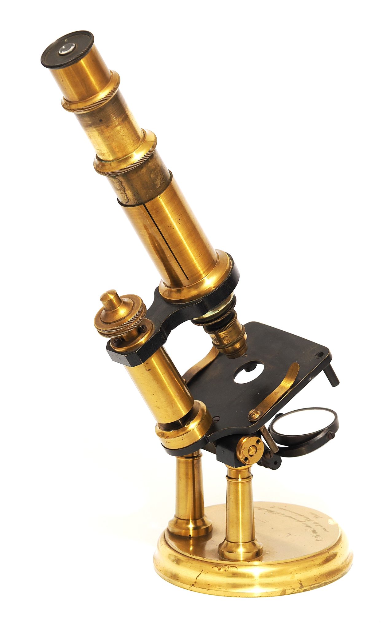 Antique double column Verick microscope (c.1870)