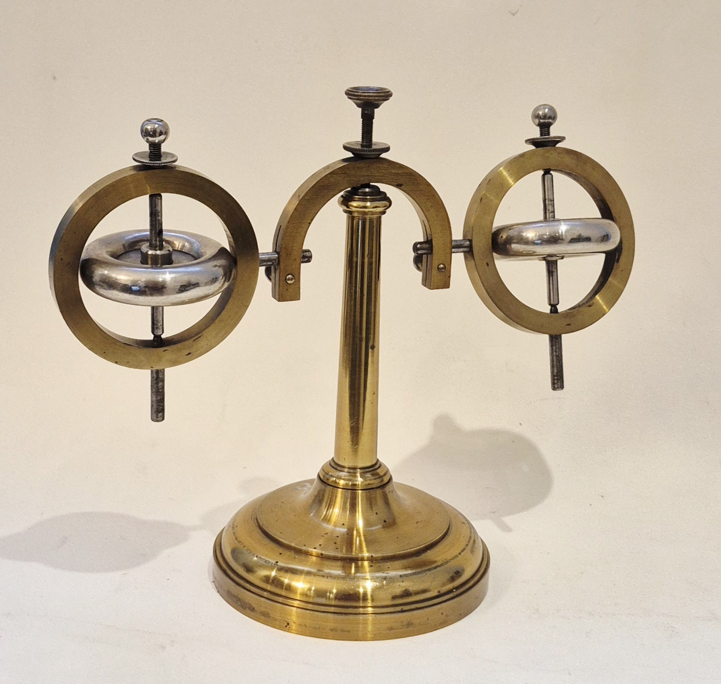 Extremely rare Wanka’s double gyroscope, circa 1896