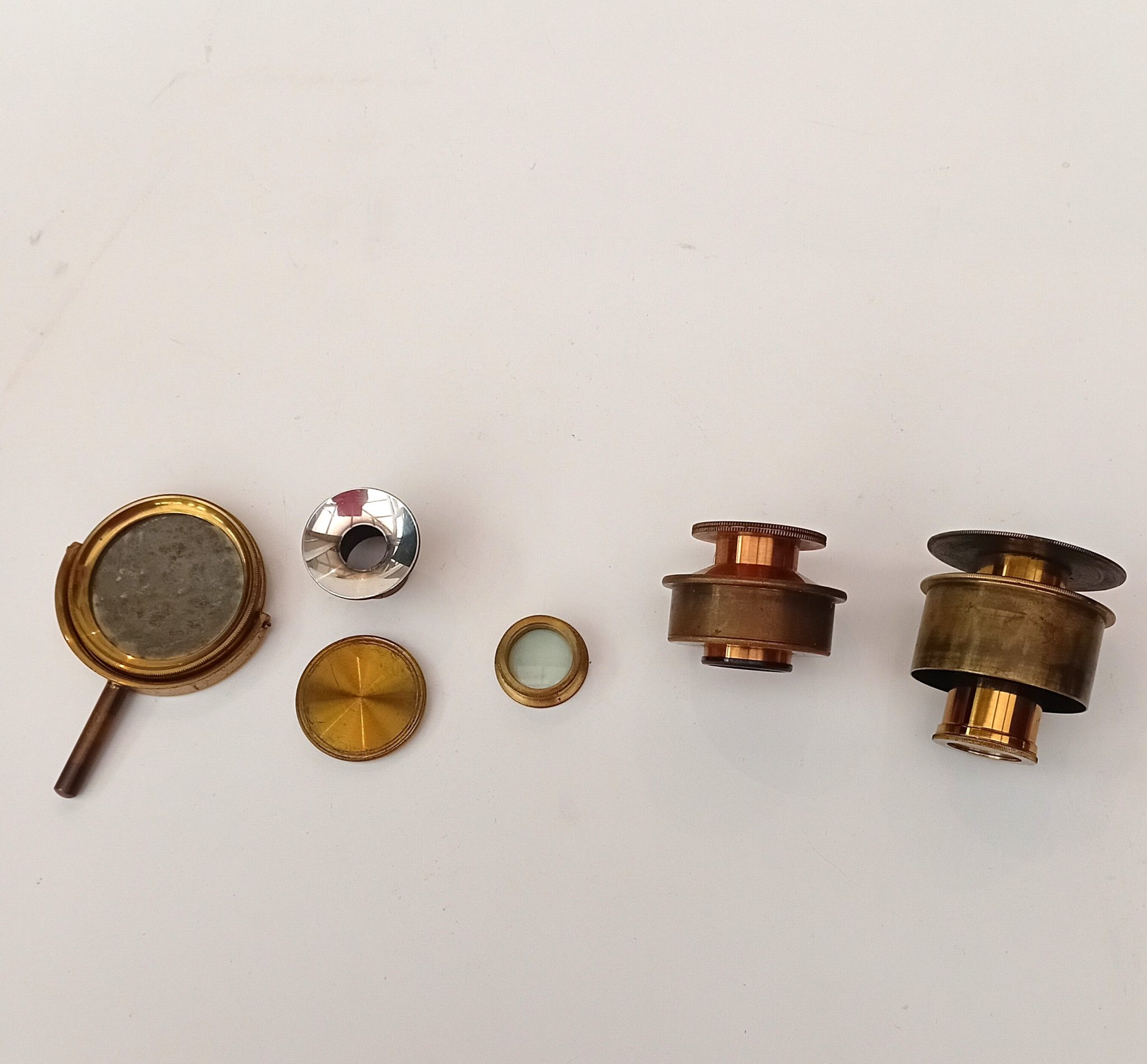 Microscope parts: Lieberkuhn, sub stage polariser etc.