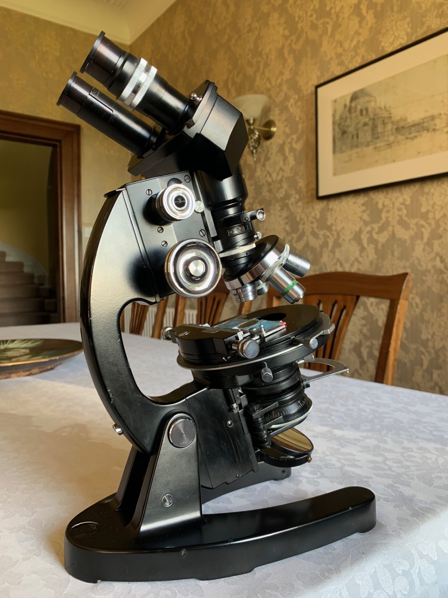 Vintage Cooke Troughton & Simms M7000 Specialist Polarising/Petrographic Binocular Microscope c1960