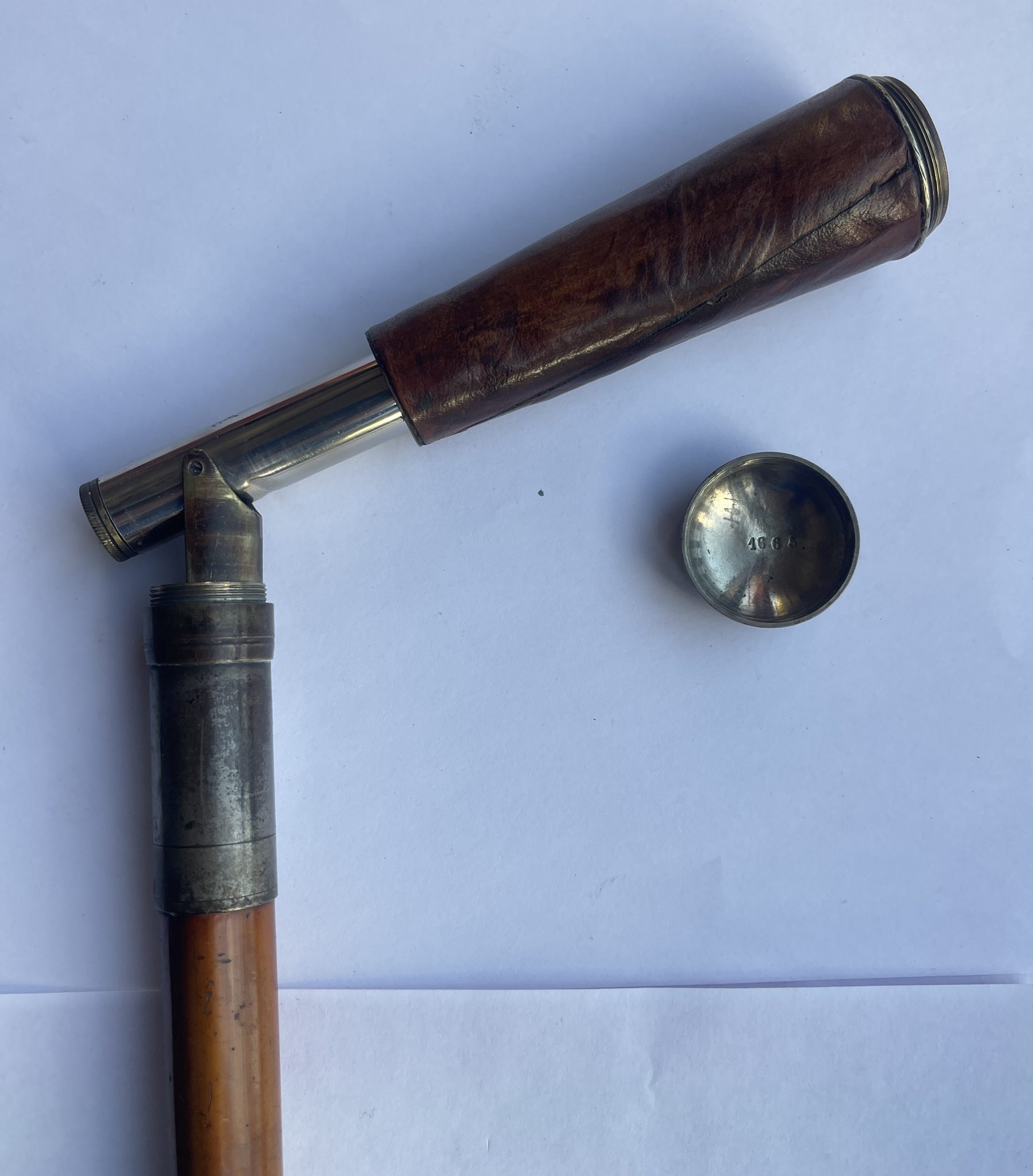A  RARE 1880  SPYGLASS  WALKING STICK.