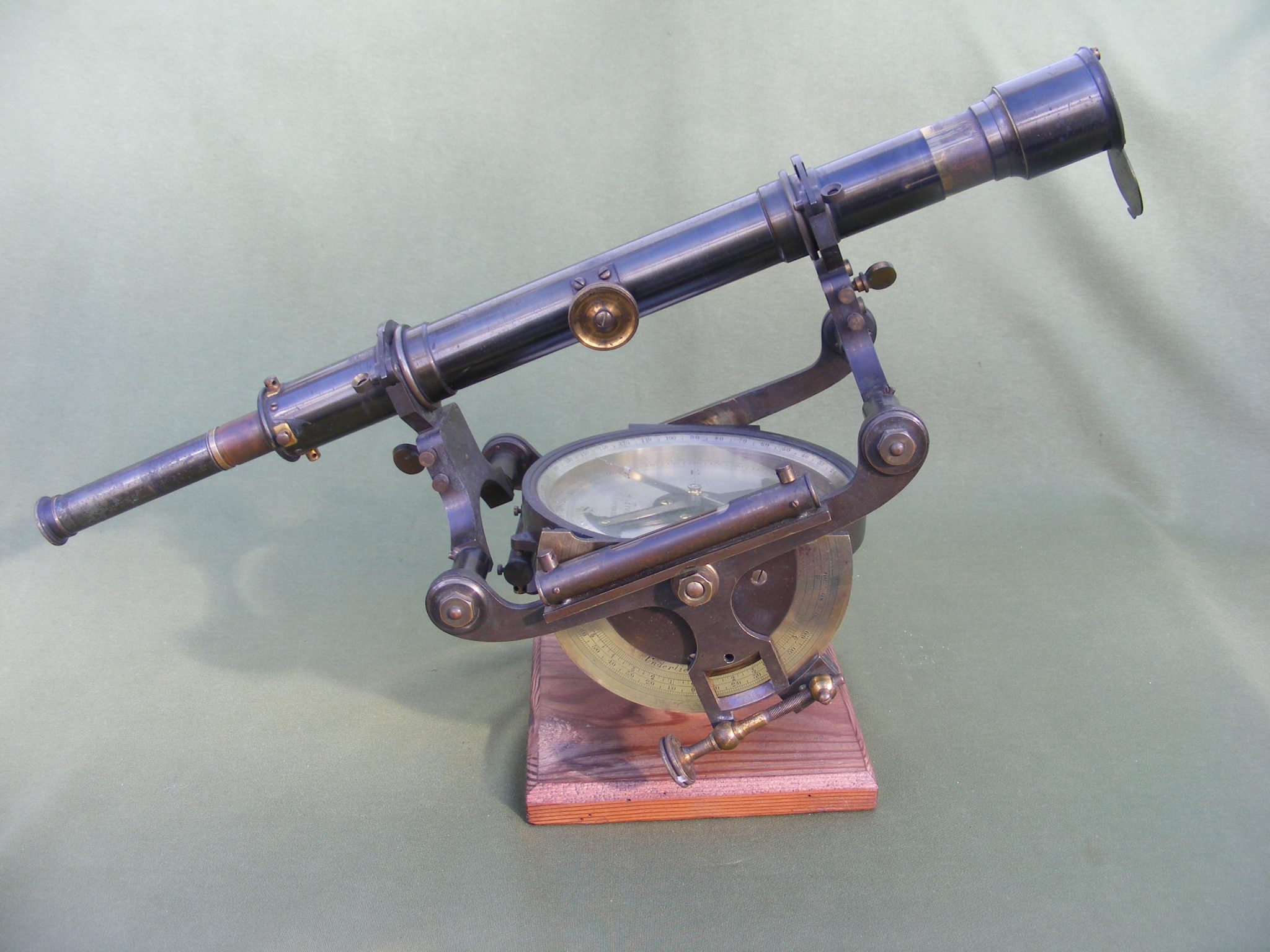 VERY RARE CORNISH MINING THEODOLITE/DIAL BY LETCHER