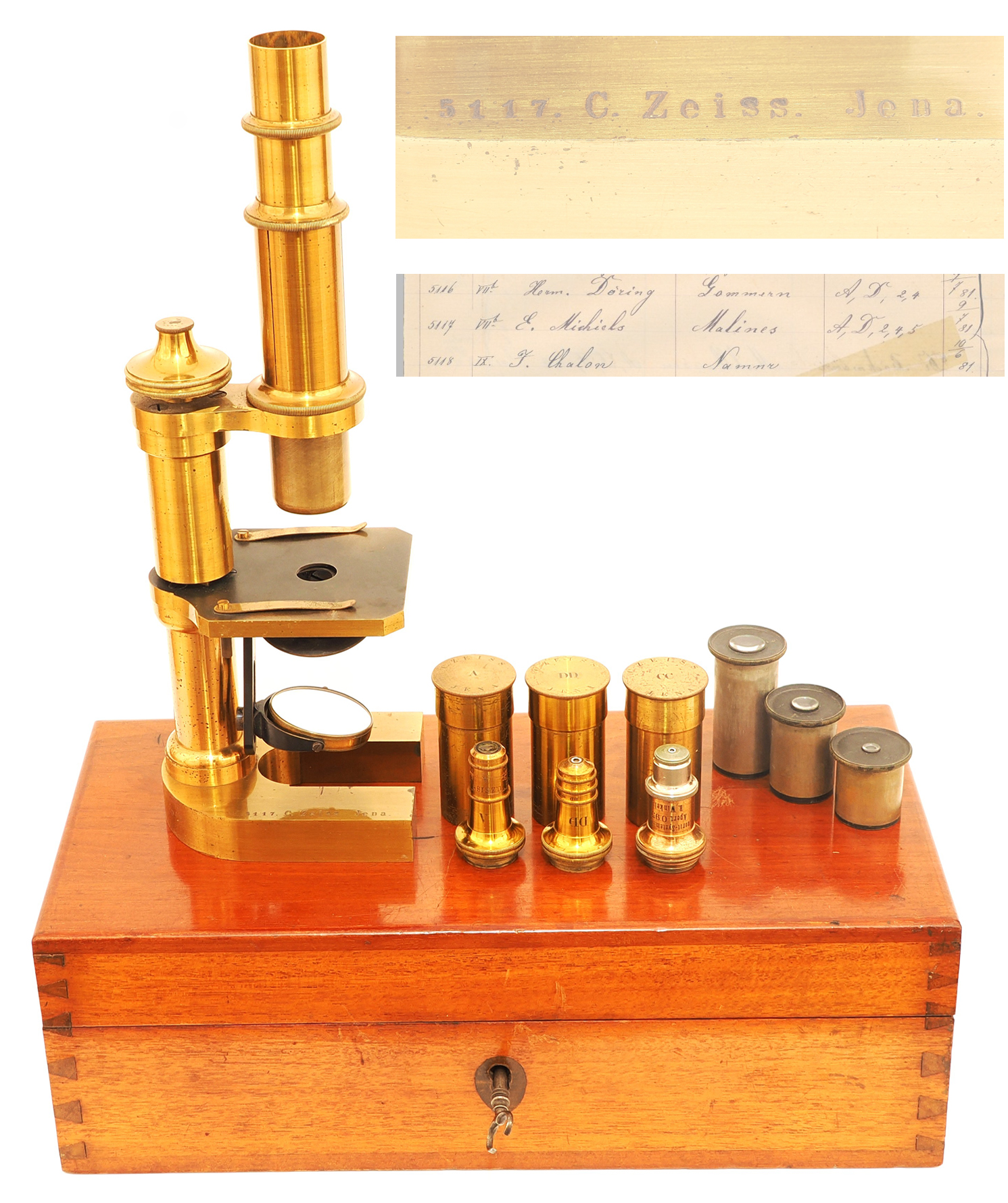 Early stand VIIb Zeiss microscope (1881)